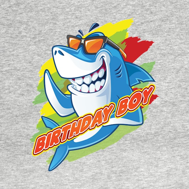 'Shark Birthday Boy' Awesome Shark Gift by ourwackyhome